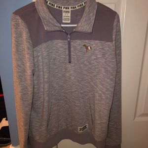 VS pink quarter zip